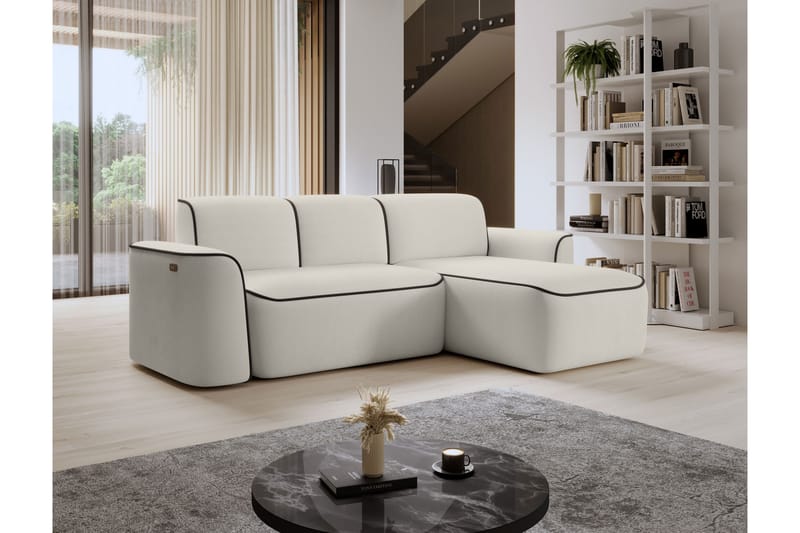 Ume 4-sits Soffa med Divan - Beige - Möbler - Soffa - Divansoffor & schäslongsoffa