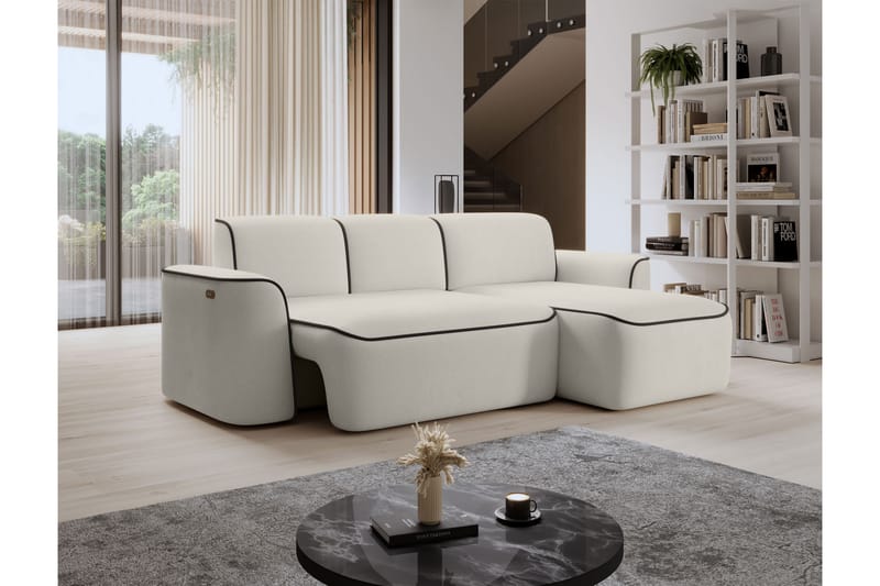 Ume 4-sits Soffa med Divan - Beige - Möbler - Soffa - Divansoffor & schäslongsoffa