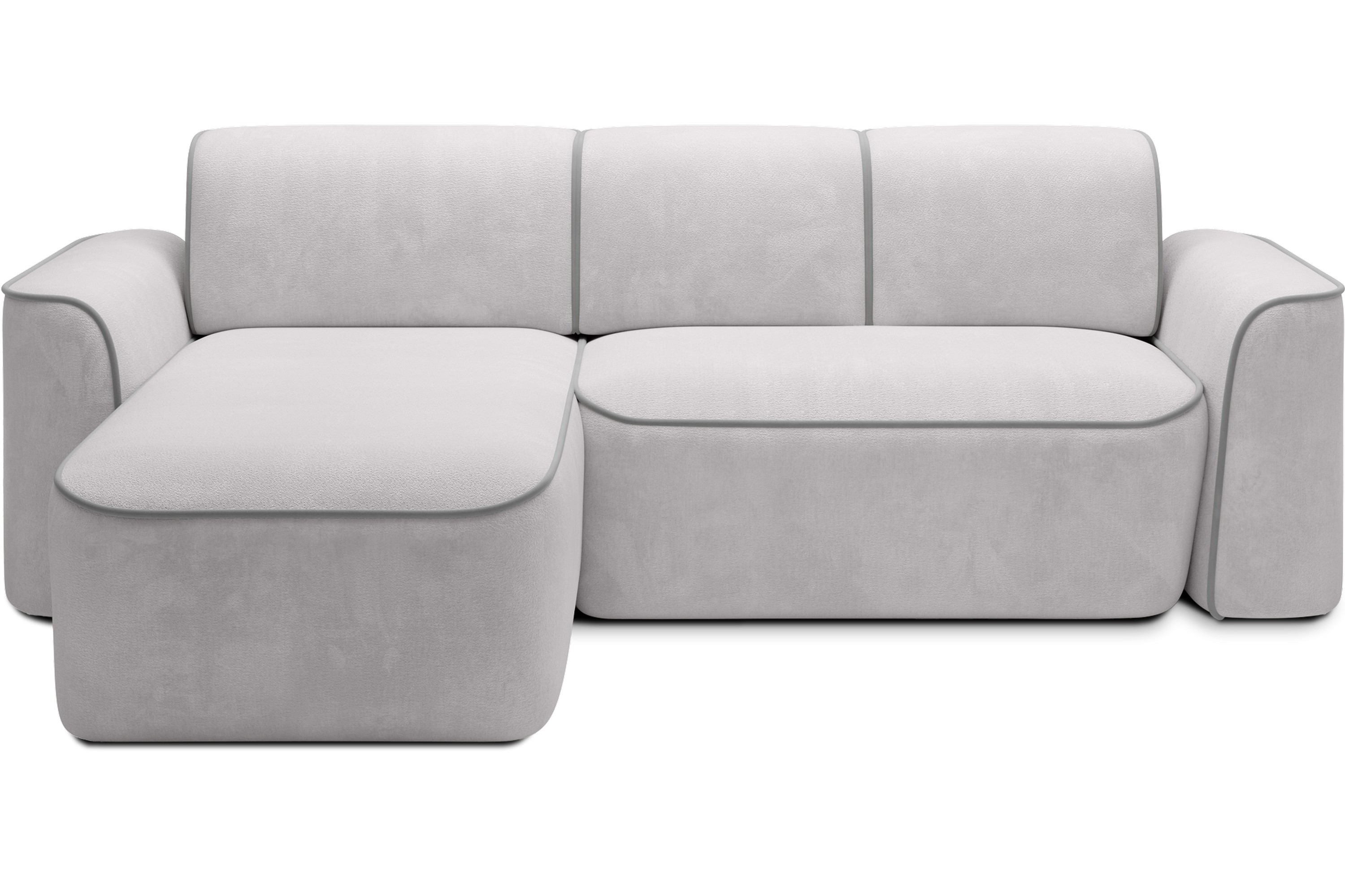 Ume 4-sits Soffa med Divan - Grå 4 sits soffa divan