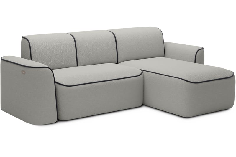 Ume 4-sits Soffa med Divan - Grå - Möbler - Soffa - Divansoffor & schäslongsoffa