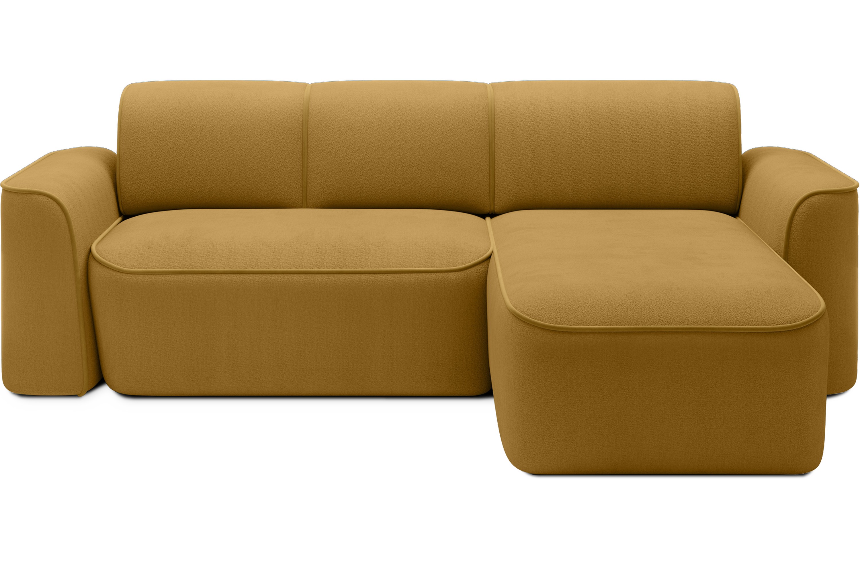 Ume 4-sits Soffa med Divan - Gul 4 sits soffa divan