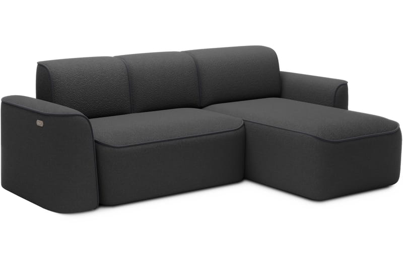 Ume 4-sits Soffa med Divan - Mörkgrå - Möbler - Soffa - Divansoffor & schäslongsoffa