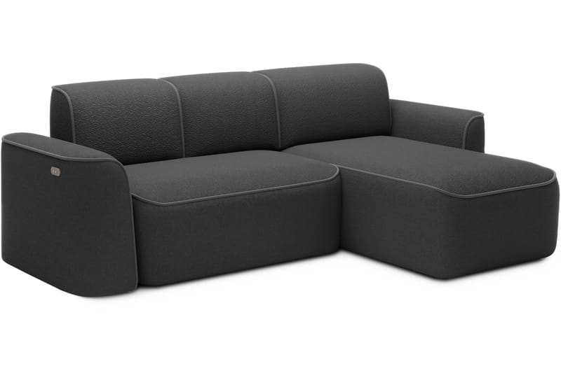 Ume 4-sits Soffa med Divan - Mörkgrå - Möbler - Soffa - Divansoffor & schäslongsoffa