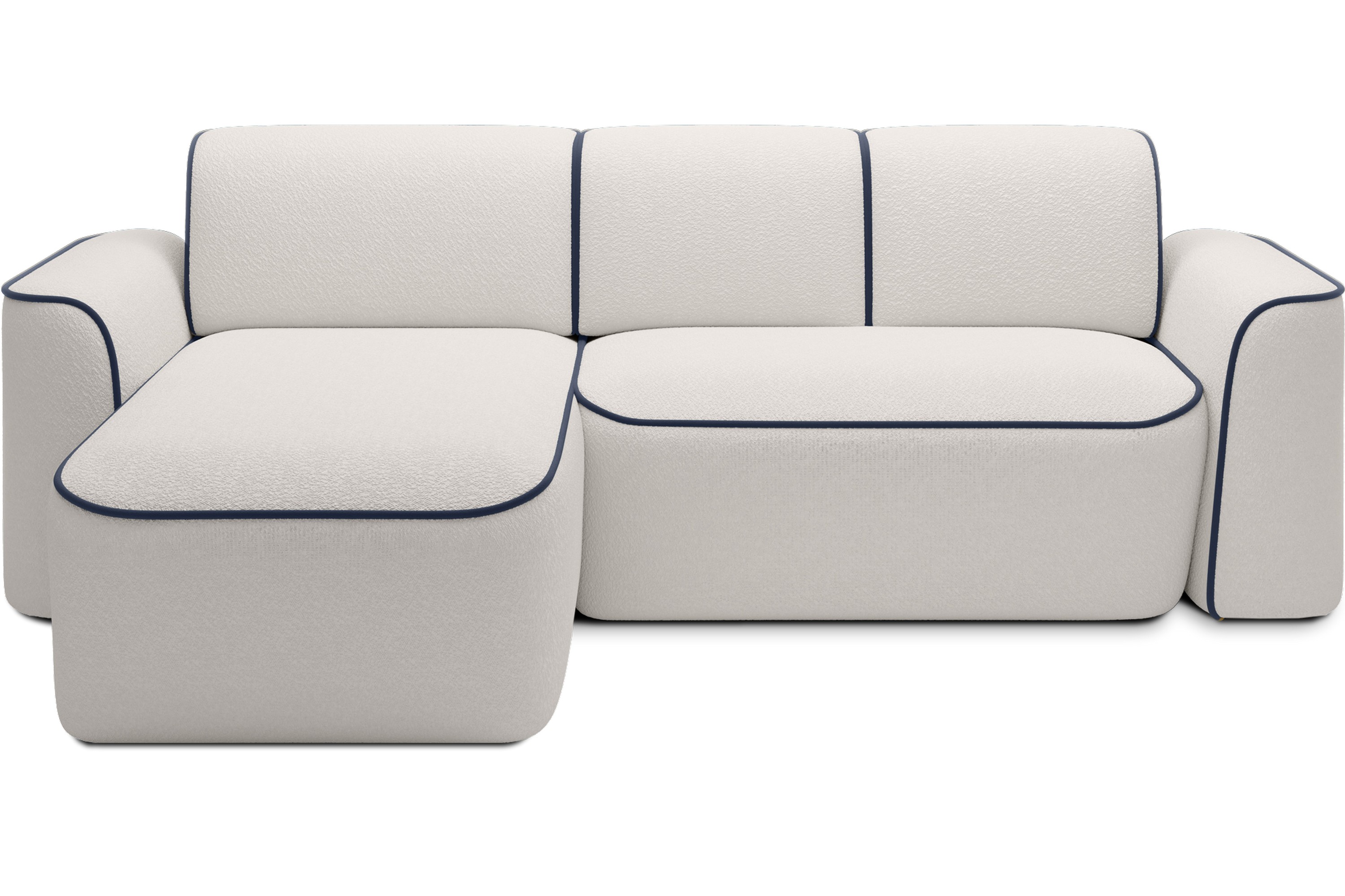 Ume 4-sits Soffa med Divan - Vit 4 sits soffa divan