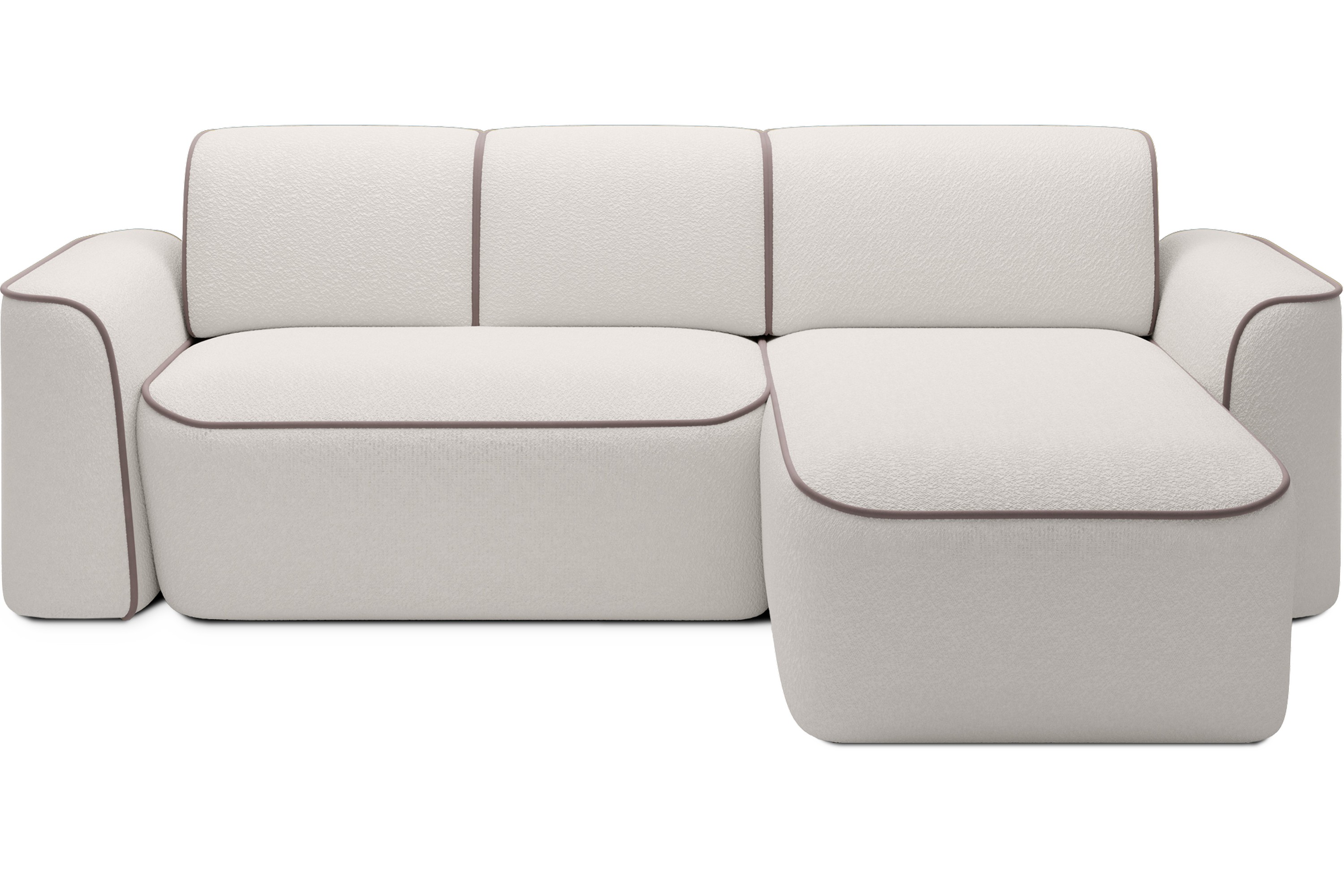 Ume 4-sits Soffa med Divan - Vit 4 sits soffa divan