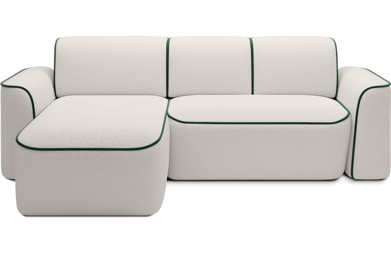 Ume 4-sits Soffa med Divan - Vit - Möbler - Soffa - Divansoffor & schäslongsoffa