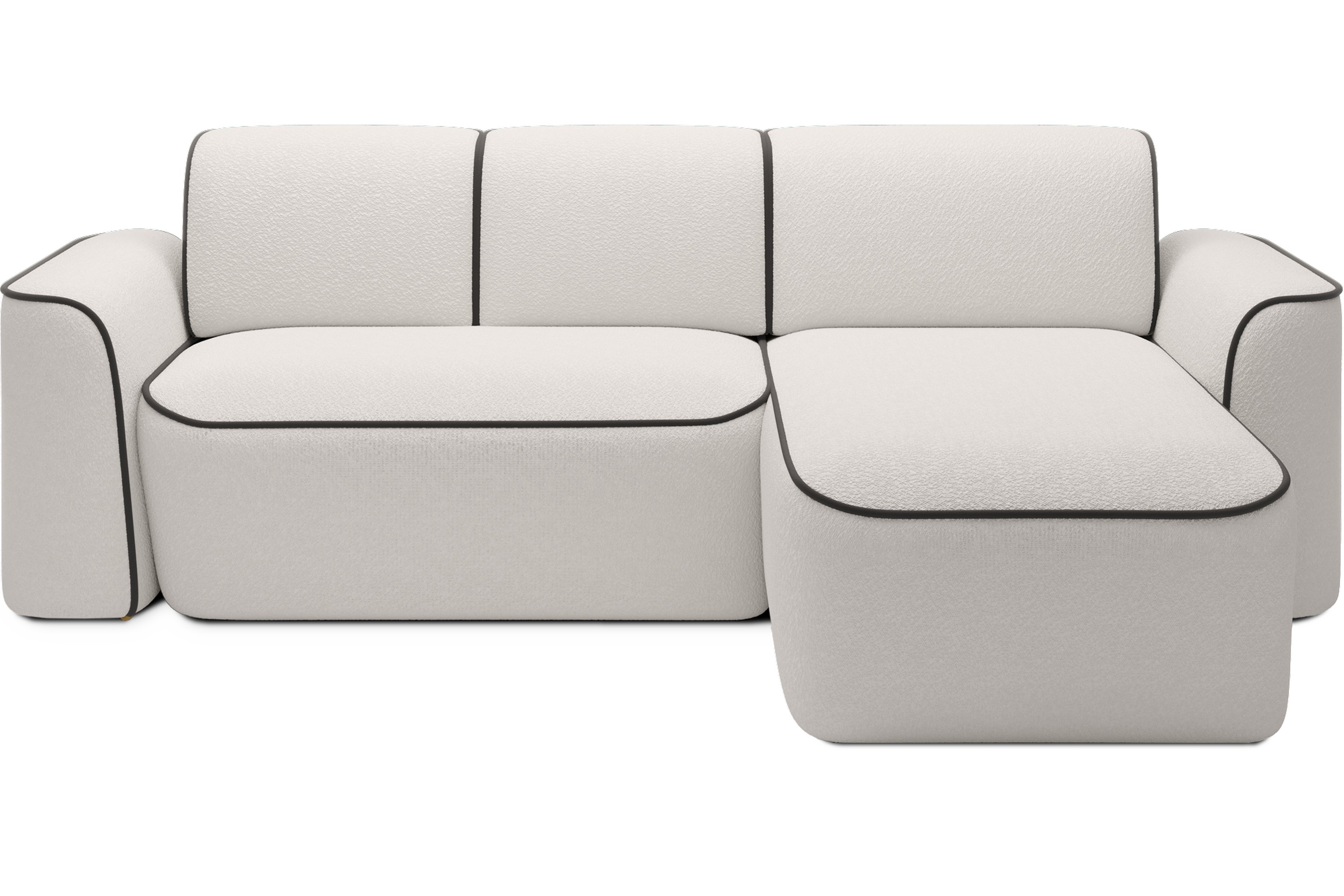 Ume 4-sits Soffa med Divan - Vit 4 sits soffa divan