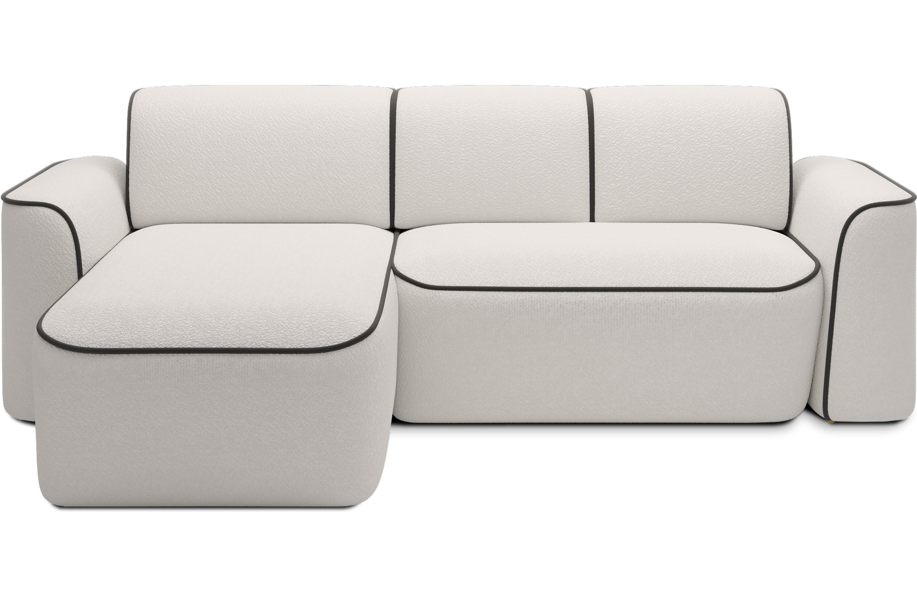 Ume 4-sits Soffa med Divan - Vit 4 sits soffa divan