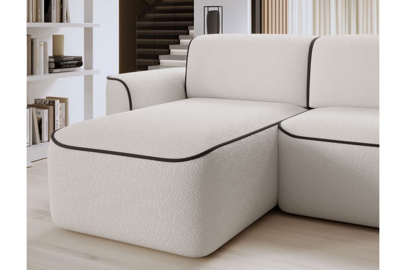 Ume 4-sits Soffa med Divan - Vit - Möbler - Soffa - Divansoffor & schäslongsoffa