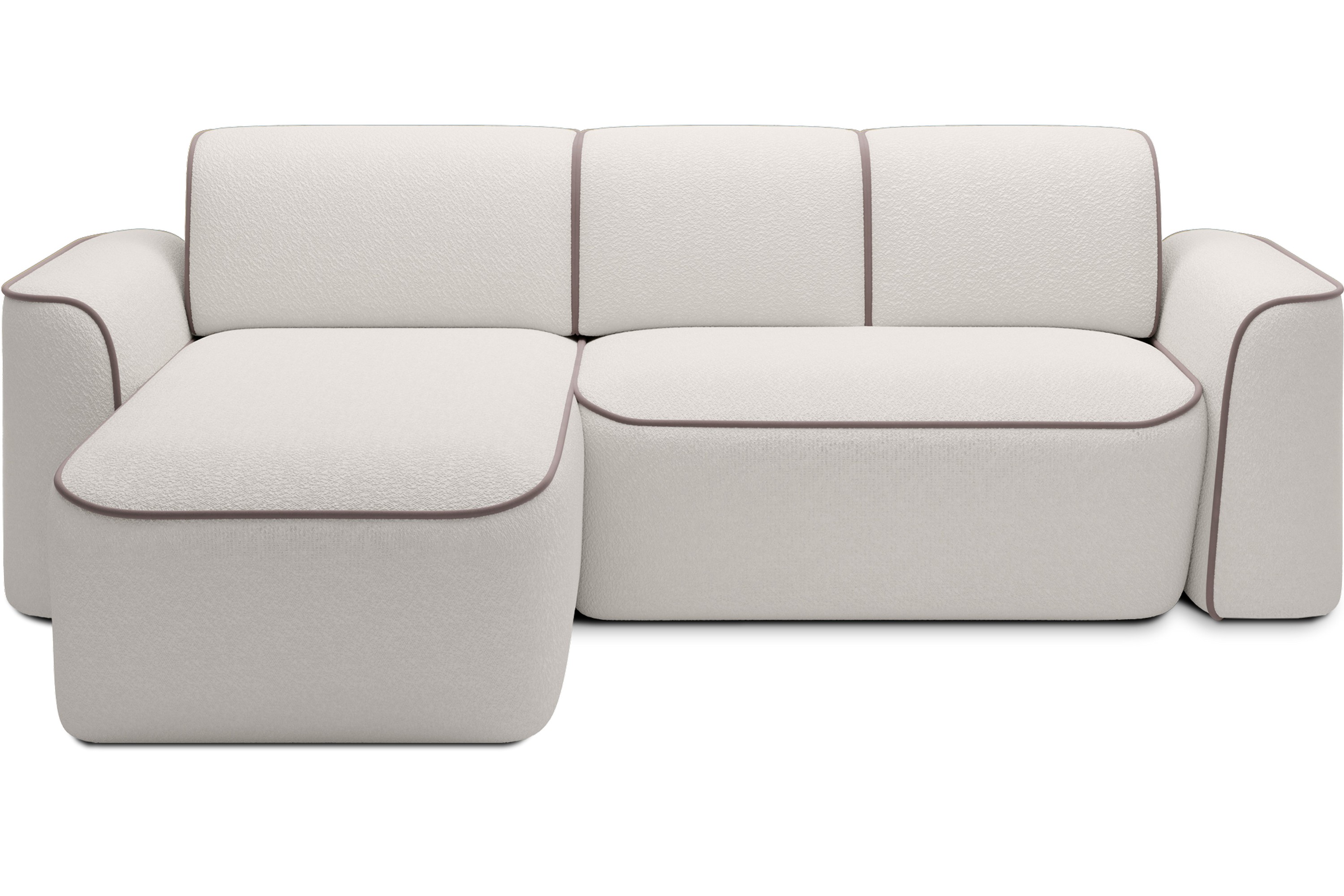 Ume 4-sits Soffa med Divan - Vit 4 sits soffa divan