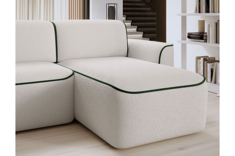 Ume 4-sits Soffa med Divan - Vit - Möbler - Soffa - Divansoffor & schäslongsoffa