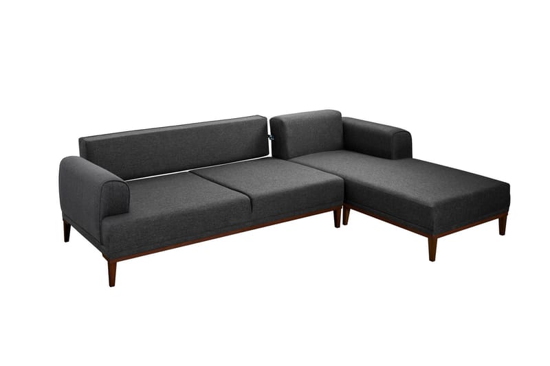 Valsot 4-sits Soffa med Divan - Antracit - Möbler - Soffa - Divansoffor & schäslongsoffa