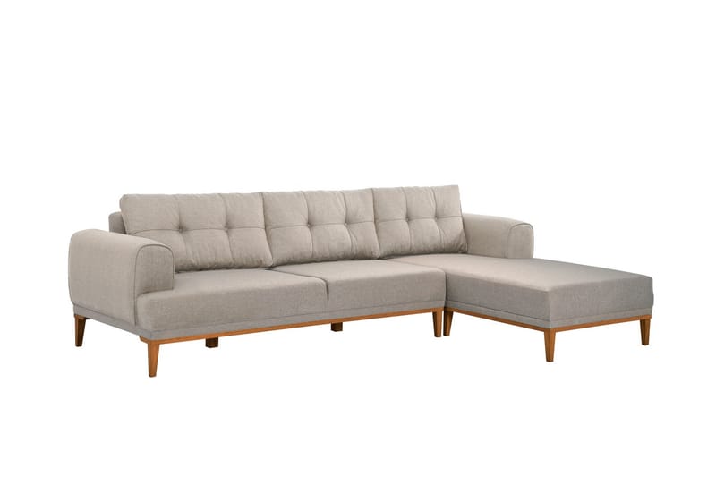 Valsot 4-sits Soffa med Divan - Creme - Möbler - Soffa - Divansoffor & schäslongsoffa