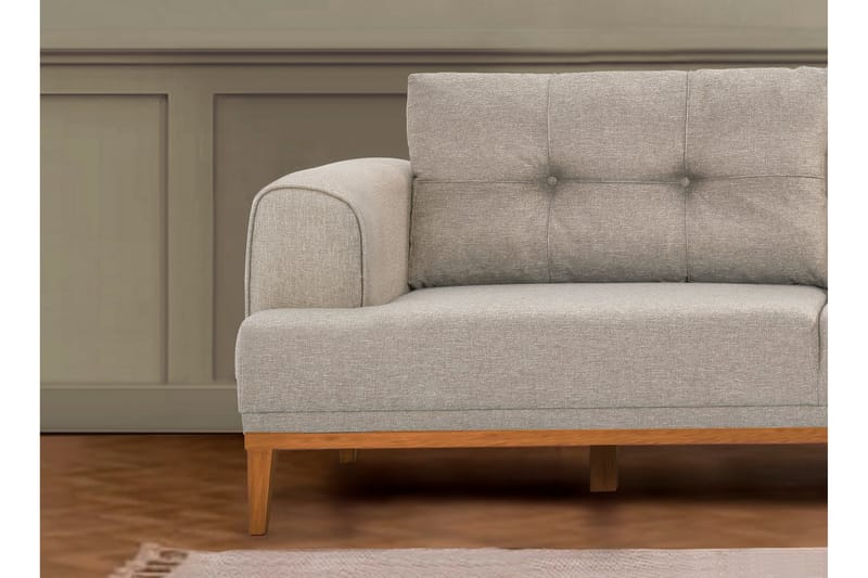 Valsot 4-sits Soffa med Divan - Creme - Möbler - Soffa - Divansoffor & schäslongsoffa