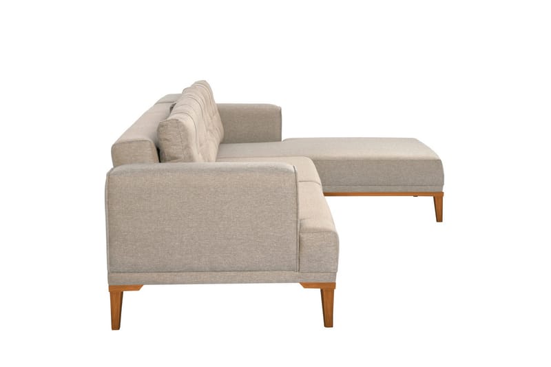 Valsot 4-sits Soffa med Divan - Creme - Möbler - Soffa - Divansoffor & schäslongsoffa