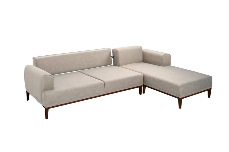 Valsot 4-sits Soffa med Divan - Creme - Möbler - Soffa - Divansoffor & schäslongsoffa