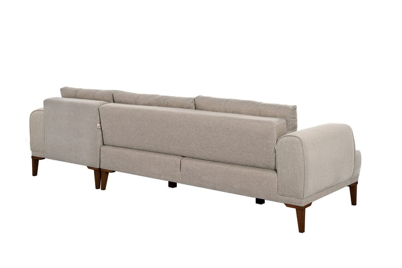 Valsot 4-sits Soffa med Divan - Creme - Möbler - Soffa - Divansoffor & schäslongsoffa