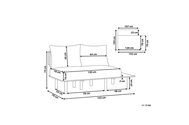 Vidtorp Soffa 2-sits - Beige - Möbler - Soffa - 2 sits soffa