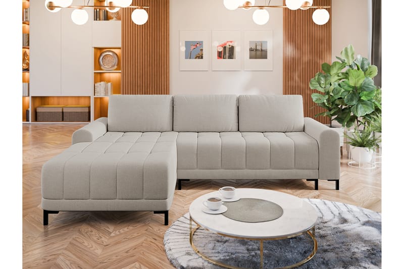 Vilshult Soffa med Divan 3-sits - Beige - Möbler - Soffa - Divansoffor & schäslongsoffa