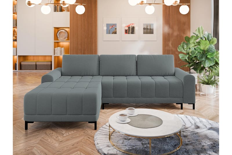 Vilshult Soffa med Divan 3-sits - Grå - Möbler - Soffa - Divansoffor & schäslongsoffa