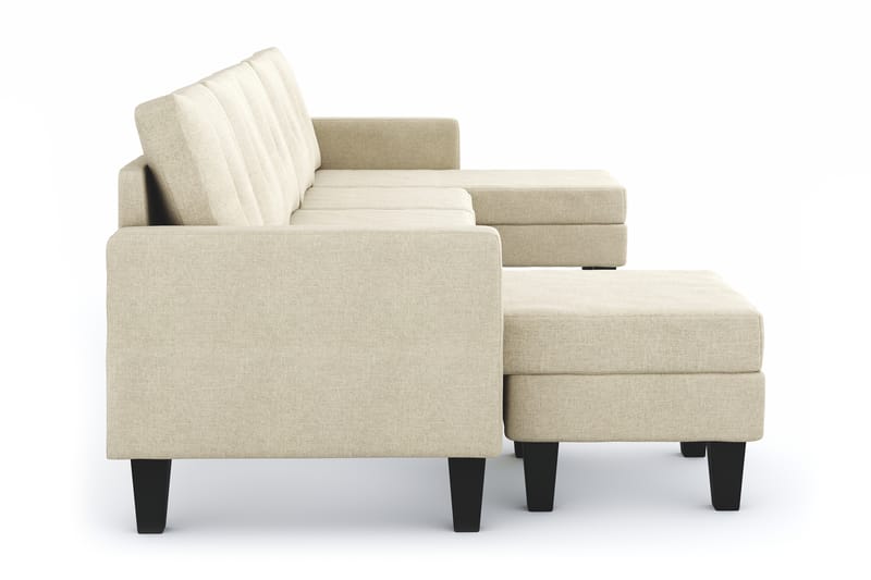 Vislanda 5-sits Soffa med Dubbeldivan - Beige - Möbler - Soffa - U-soffa