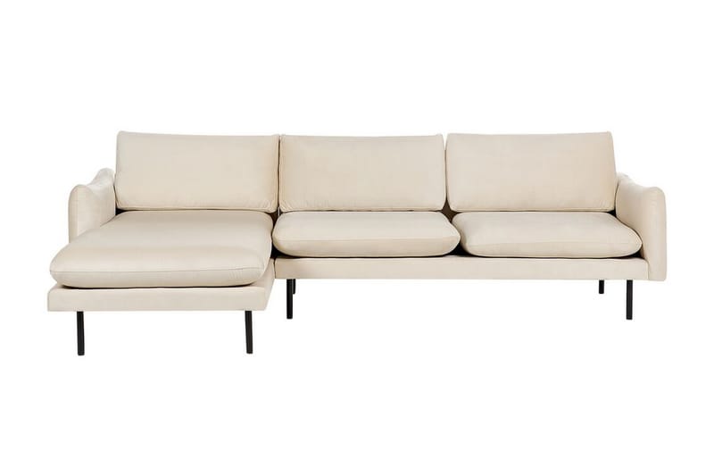 Woodal Hörnsoffa 4-sits - Beige/Svart - Möbler - Soffa - Hörnsoffa