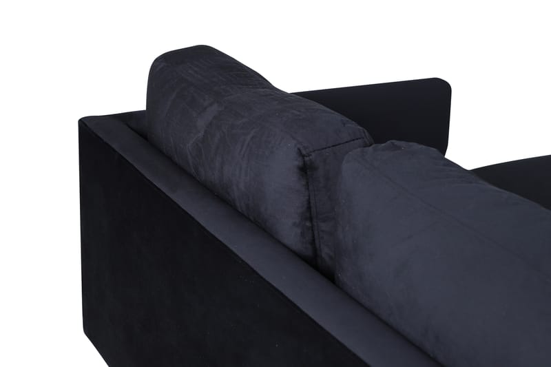 Zooma U-soffa Sammet - Svart - Möbler - Soffa - U-soffa