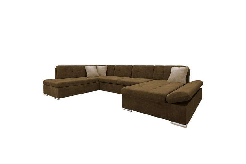 Zumar Soffa med Divan och Schäslong 4-sits - Brun/Beige - Möbler - Soffa - U-soffa