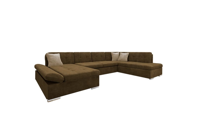 Zumar Soffa med Divan och Schäslong 4-sits - Brun/Beige - Möbler - Soffa - U-soffa