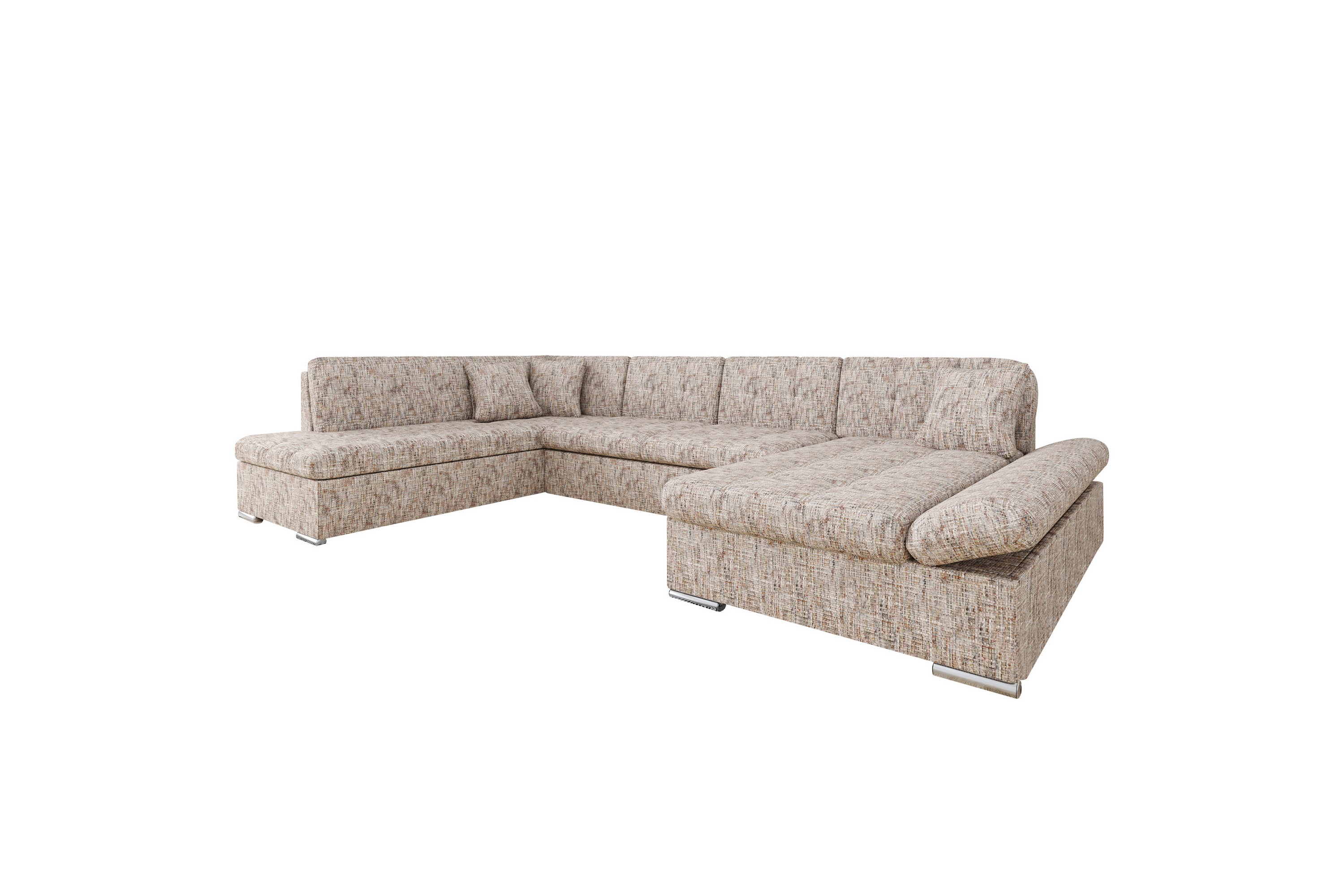 Zumar Soffa med Divan och Schäslong 4-sits - Flerfärgad/Beige U-soffa Flerfärgad,Beige