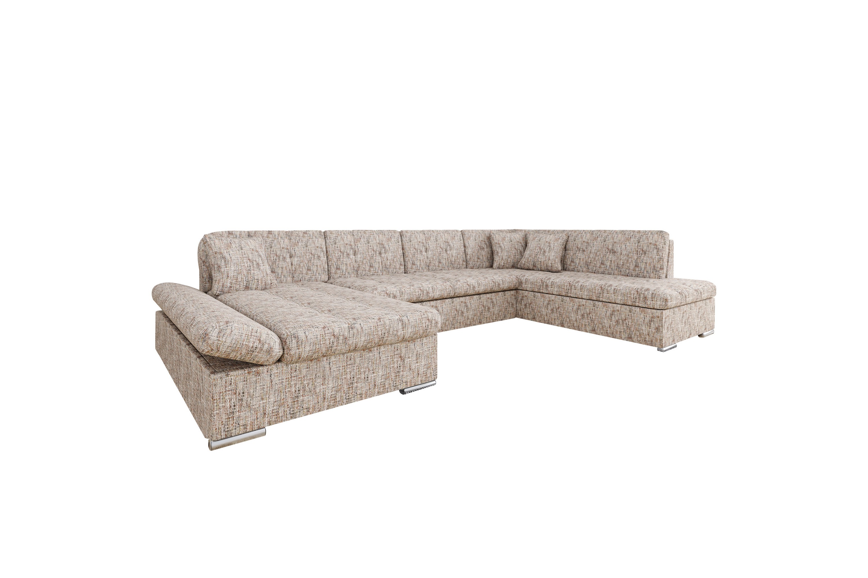 Zumar Soffa med Divan och Schäslong 4-sits - Flerfärgad/Beige U-soffa Flerfärgad,Beige