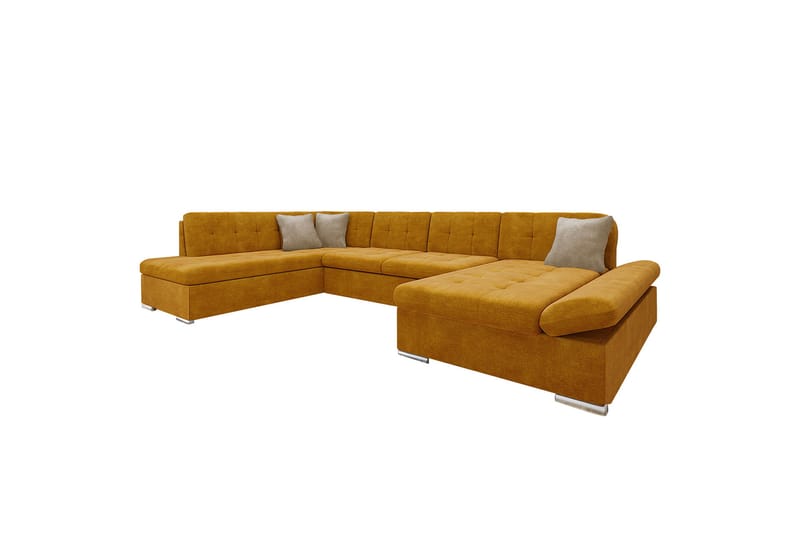 Zumar Soffa med Divan och Schäslong 4-sits - Gul/Beige - Möbler - Soffa - U-soffa