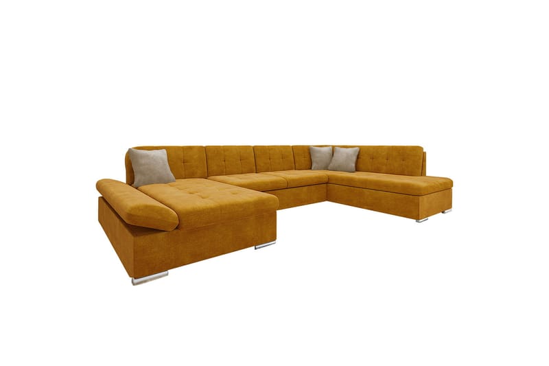 Zumar Soffa med Divan och Schäslong 4-sits - Gul/Beige - Möbler - Soffa - U-soffa