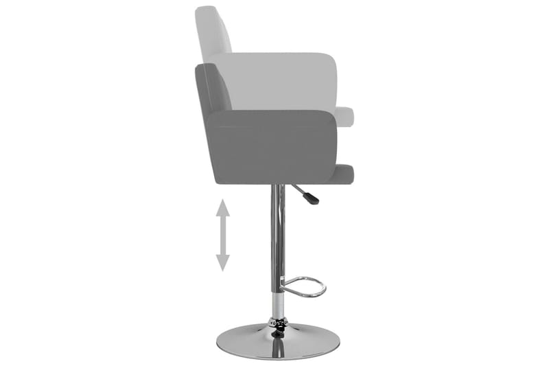 Barstolar 2 st grå konstläder - Grå - Möbler - Stolar & fåtöljer - Barstol & barpall