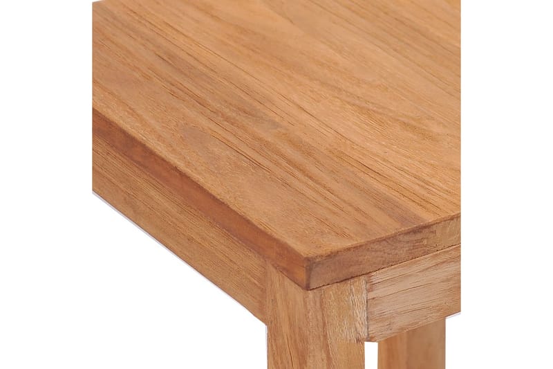 Barstolar 2 st massiv teak - Brun - Barstol & barpall