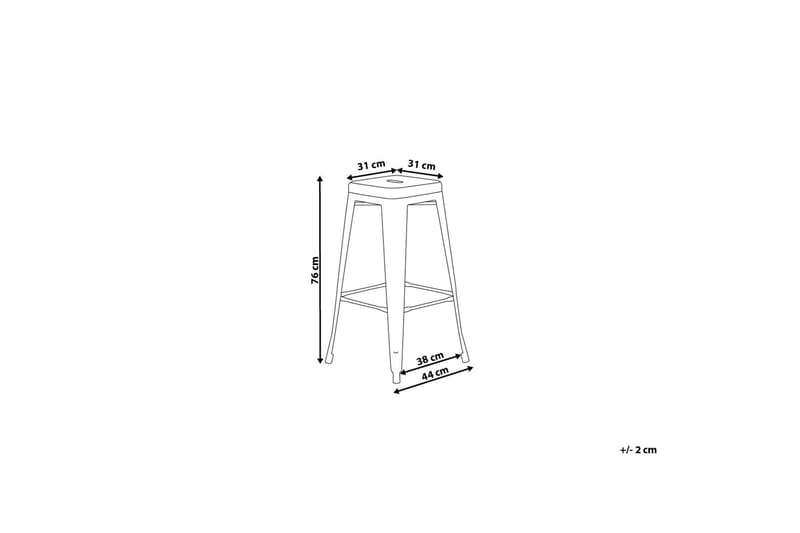 Cabrillo Barstol 44 cm - Vit - Barstol & barpall