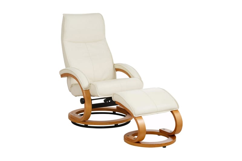 Pasha Reclinerfåtölj Läder - Beige - Biofåtölj & reclinerfåtölj