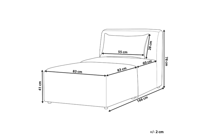 Fabjerg Schäslong 83 cm - Beige - Möbler - Stolar & fåtöljer - Fåtölj - Schäslongfåtölj & divanfåtölj