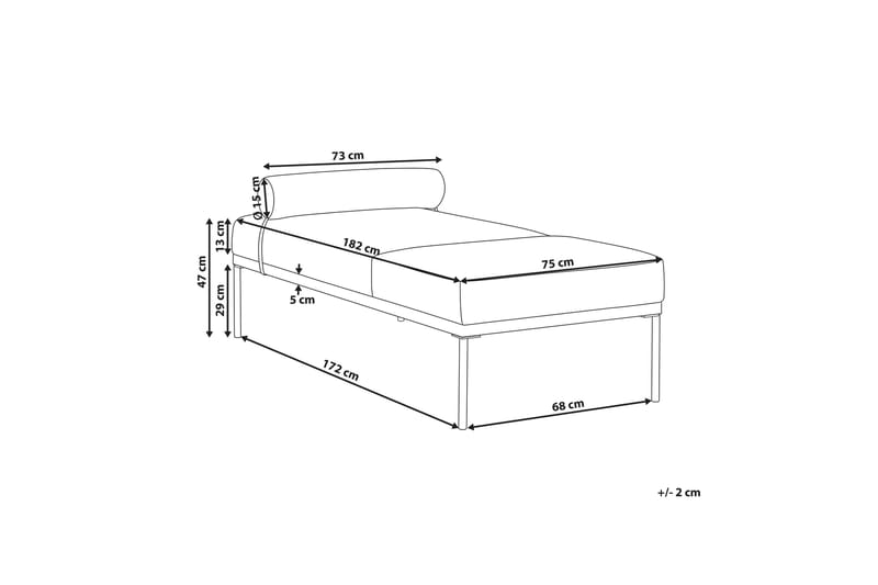 Naklund Schäslong 172 cm - Brun/Blå - Möbler - Stolar & fåtöljer - Fåtölj - Schäslongfåtölj & divanfåtölj