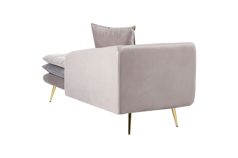 Vaklund Schäslong 160 cm - Beige/Guld/Grå - Möbler - Stolar & fåtöljer - Fåtölj - Schäslongfåtölj & divanfåtölj