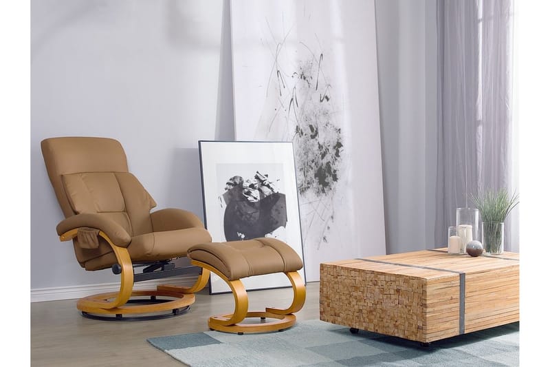 Force Recliner med fotpall - Beige - Möbler - Stolar & fåtöljer - Kontorsstol & skrivbordsstol