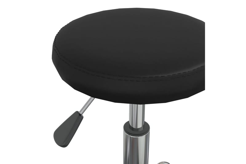 Kontorsstol snurrbar svart konstläder - Svart - Kontorsstol & skrivbordsstol