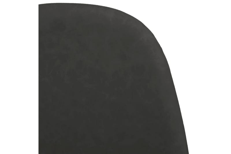 Matstolar 2 st 45x54,5x87 cm svart konstläder - Svart - Matstol & köksstol