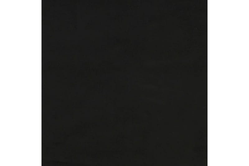 Matstolar 4 st svart sammet - Svart - Matstol & köksstol