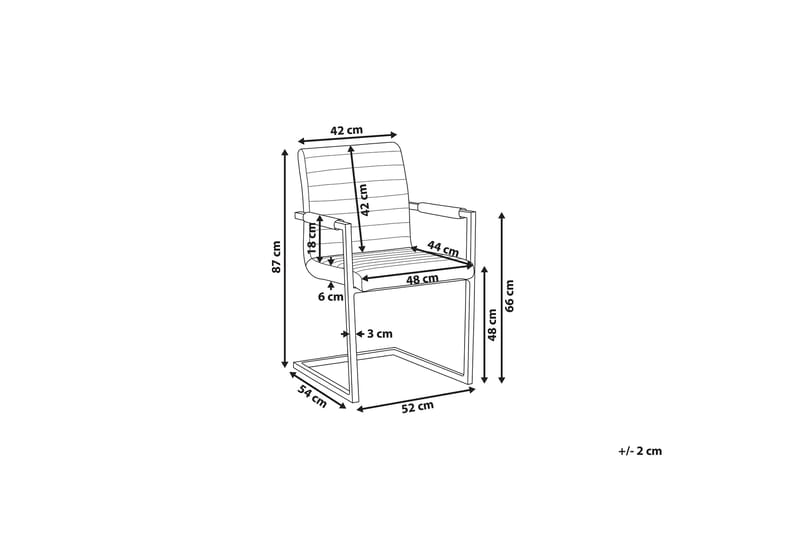 Buford Matstol 2-pack - Konstläder/Beige - Möbler - Stolar & fåtöljer - Matstol & köksstol