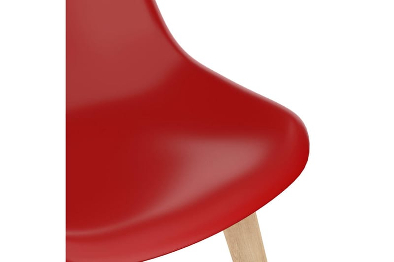 Matstolar 2 st röd plast - Röd - Matstol & köksstol