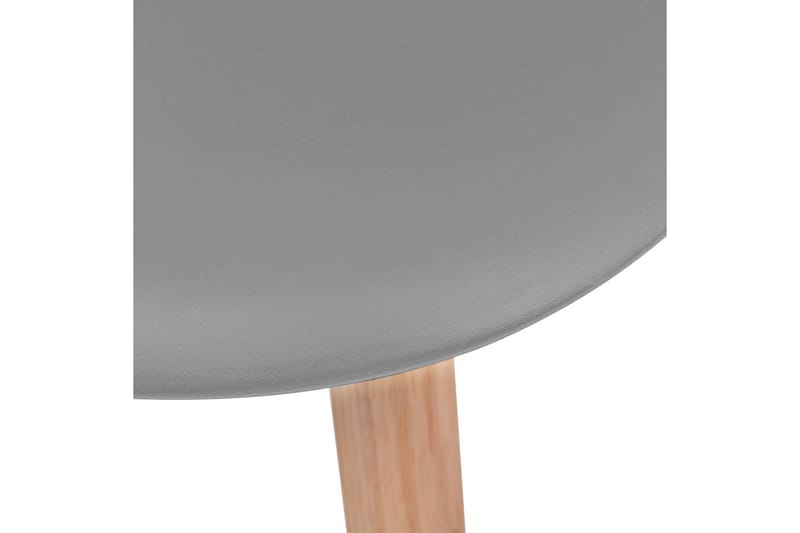 Matstolar 4 st grå plast - Grå - Matstol & köksstol