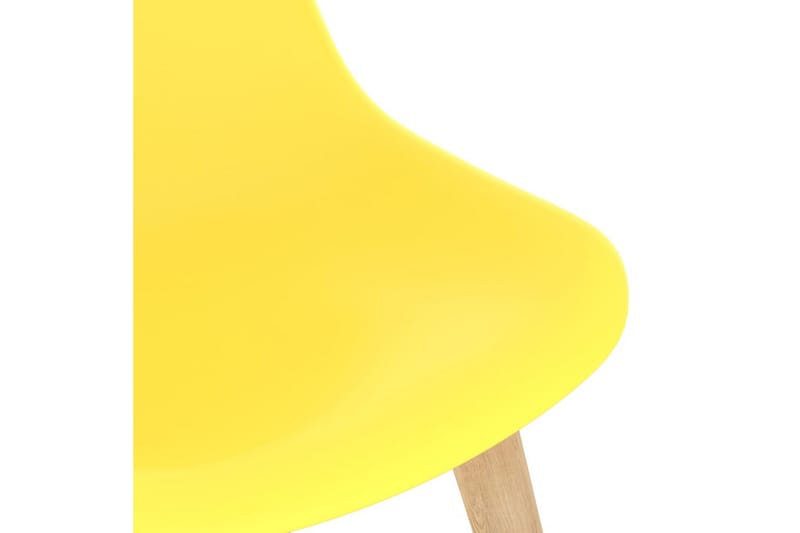 Matstolar 6 st gul plast - Gul - Matstol & köksstol