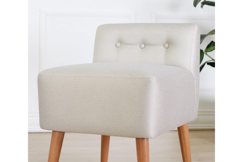 Anaro Sittpuff 43 cm Rektangulär - Beige - Sittpuff