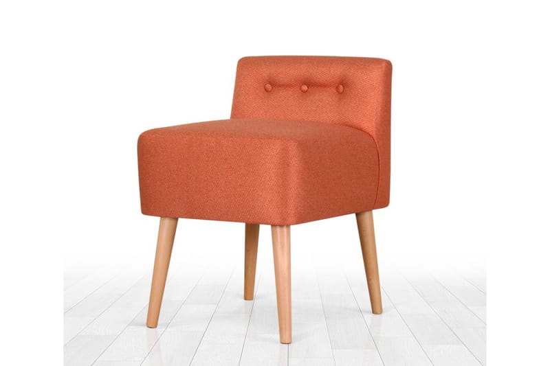 Anaro Sittpuff 43 cm Rektangulär - Orange - Sittpuff